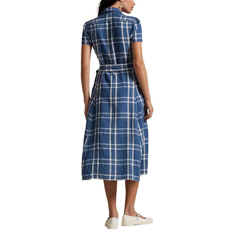 Polo Ralph Lauren Belted Striped Linen Shirtdress image number 1